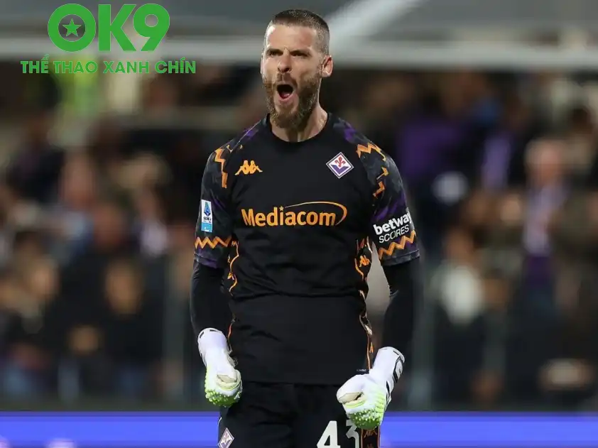 David de Gea vẫn đang thi đấu tốt trong màu áo Fiorentina mùa này (Ảnh: Goal) David de Gea vẫn đang thi đấu tốt trong màu áo Fiorentina mùa này (Ảnh: Goal)